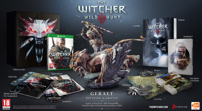 Witcher 3: Wild Hunt. Unboxing коллекционное издание для Xbox One