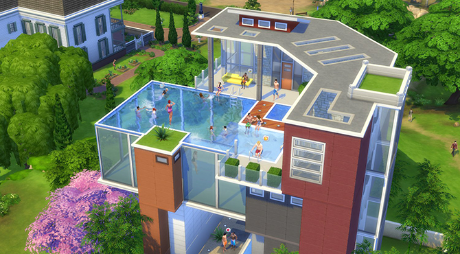 Видео  The Sims 4. Бассейны.