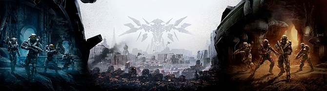 На обложке Halo 5: Guardians нарисовали ключевых персонажей игры