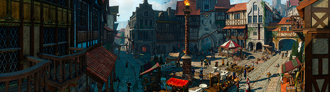 Игровой мир The Witcher 3: Wild Hunt в панараме