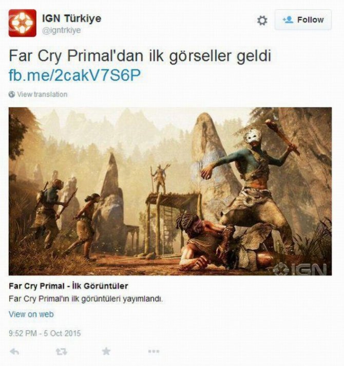 Первый скриншот Far Cry: Primal