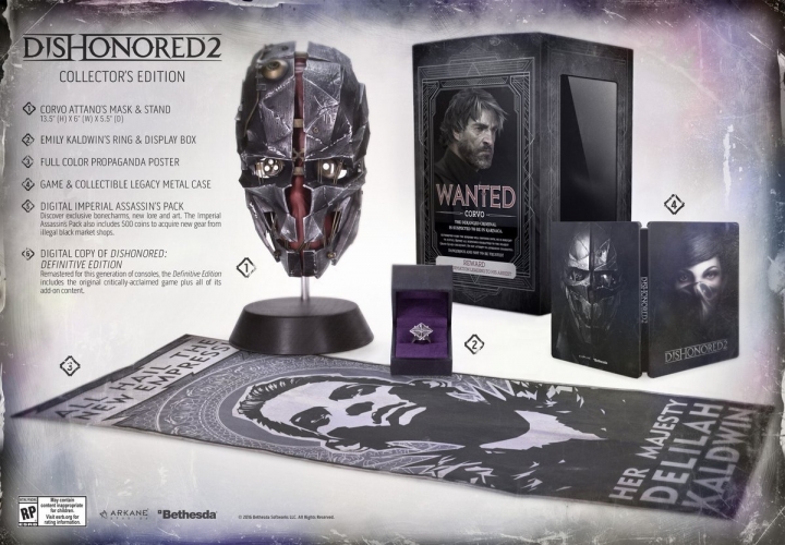 Представлено коллекционное издание Dishonored 2
