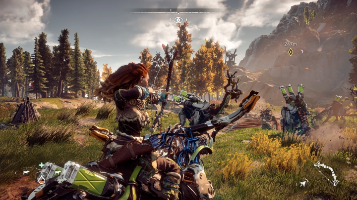 Боевая механика в Horizon: Zero Dawn смотрится очень интересно