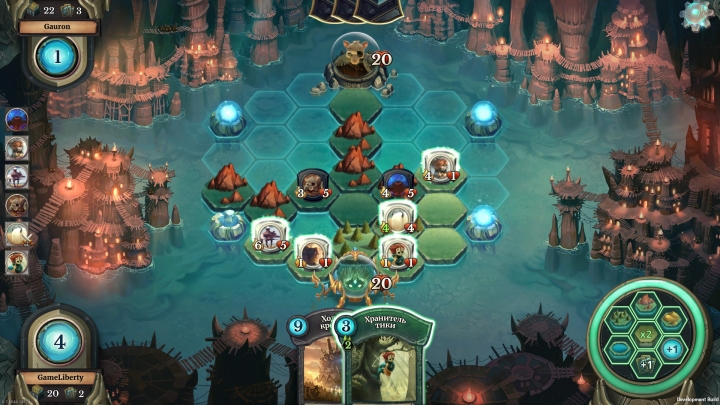 Тут также как и в Heartstone нужно обнулить счетчик жизни противника