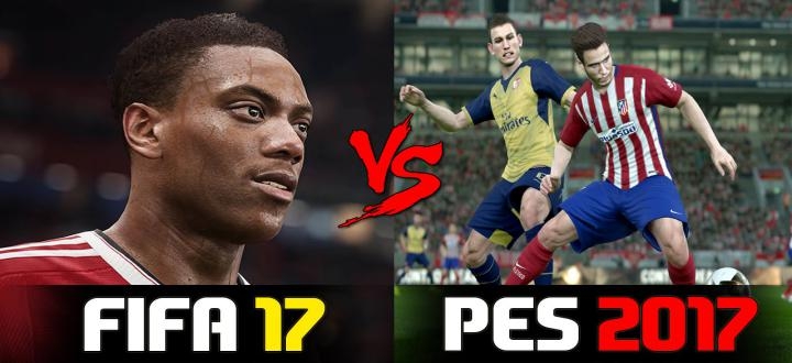 FIFA 2017 VS PES 2017 : Детище Konami проиграло борьбу.