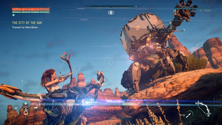Да, над интерфейсом Horizon: Zero Dawn еще работать и работать. Сейчас уже так никто не делает…