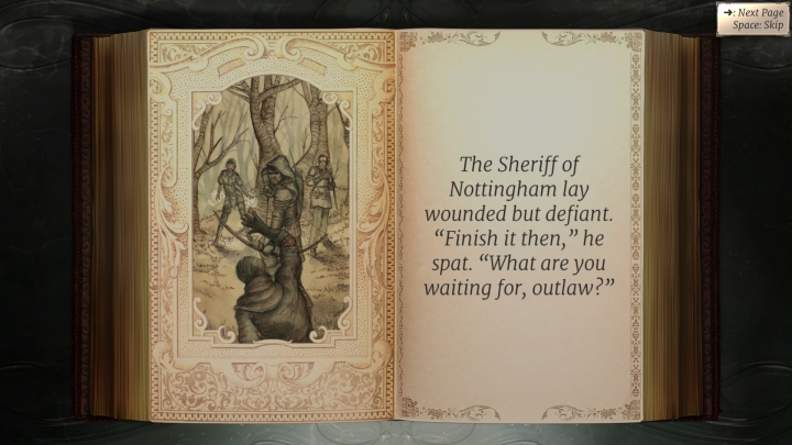 От повествования никаких скриптовых сценок а-ля Diablo не ждите. И даже рисованных роликов. Только книжечка и однотонный голос диктора! Только хардкор!