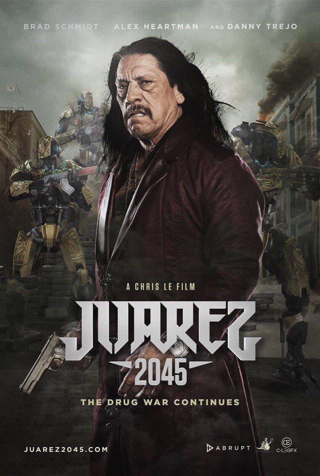 Мачете и роботы в фильме «Juarez 2045»