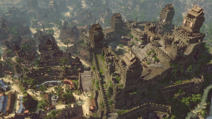 Скриншоты вот таких замков в Spellforce 3 выглядят эпично