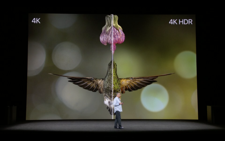 Apple TV 4K с презентации Apple