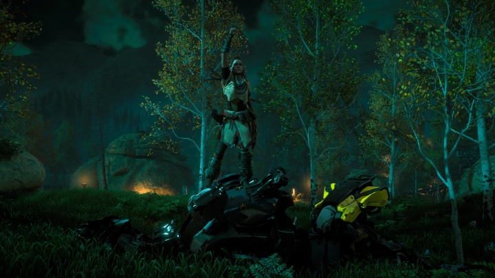 Приятно, что в своей экшен-RPG Guerrilla Games смогли устранить один из главных ролевых костылей, на которых, как на ходулях, шествовал и третий «Ведьмак», и продолжает маршировать, например, недавний Assassin’s Creed - ограничение по уровням. Система Horizon ставит умение пользователя выше пресловутых циферок, не затрудняя доступ к экипировке и оружию, тем самым не сводя прогрессию лишь к прокачке. Теоретически, вы можете победить любого механизированного врага, был бы навык да ресурсы