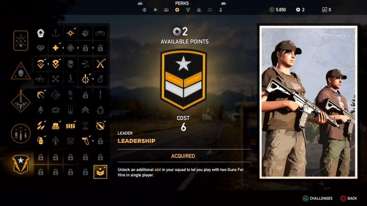 Навыки лидера в Far Cry 5