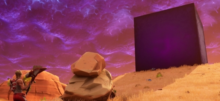 Гайд Fortnite - Что происходит с гигантским фиолетовым кубом