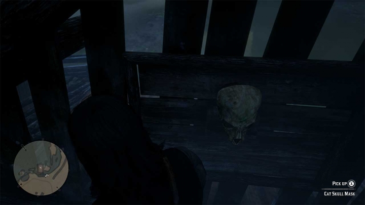 Пасхальные яйца  и секреты в Red Dead Redemption 2 –  где найти маску в виде черепа кота
