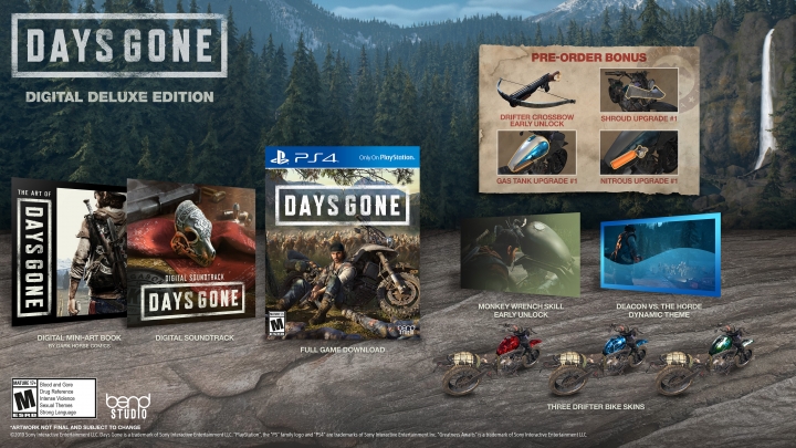 Бонусы за предзказа Days Gone