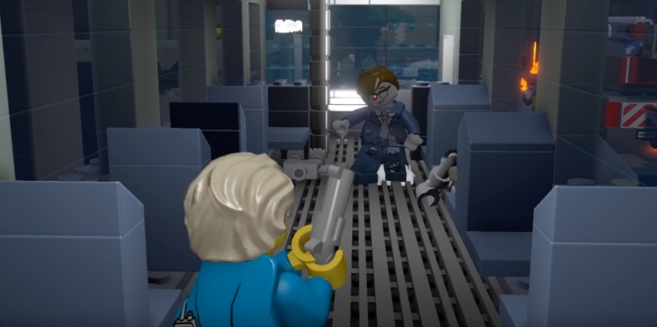 Блогер воссоздал начало Resident Evil 2 в Lego Worlds