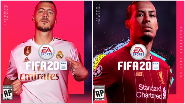 Кто изображен на обложке FIFA 20 - как ни странно Эден Мишель Азар и Вирджил Ван Дейк