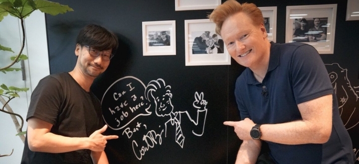 Конан О’Брайен посетил офис Kojima Productions и поиграл в Death Stranding