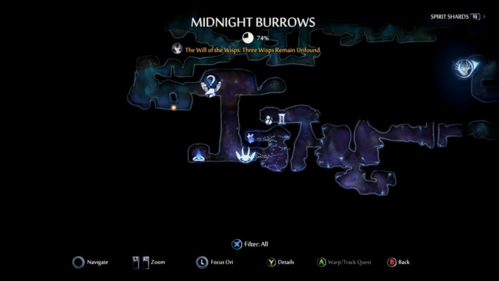 ori and the will of the wisps midnight burrows