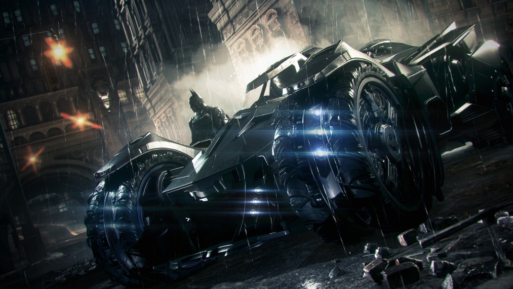 Геймплей Batman: Arkham Knight - управление Бэтмобилем