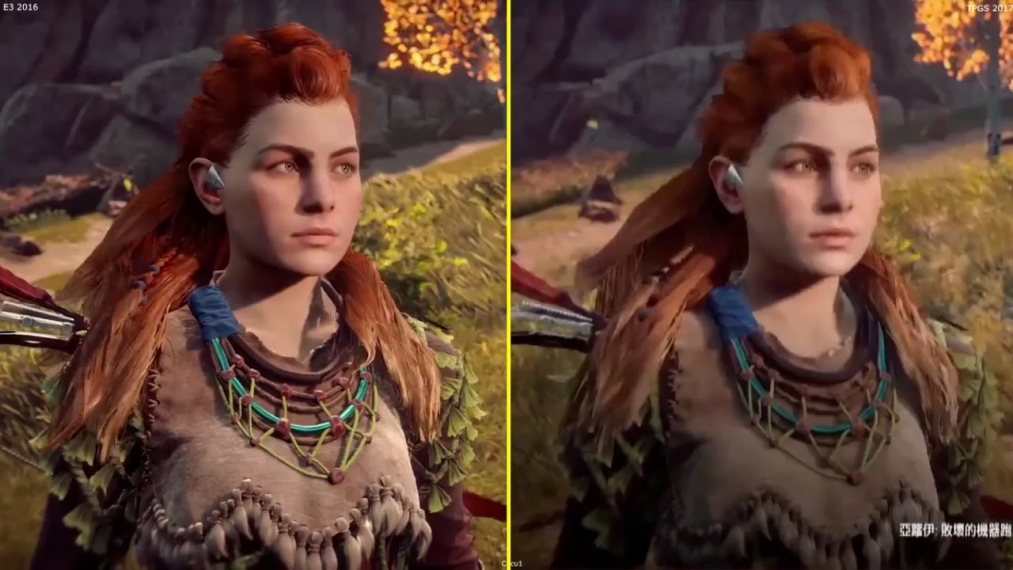 Сравниваем графику в Horizon Zero Dawn в ролике с E3 2016 и в новом, с Taipei Game Show 2017