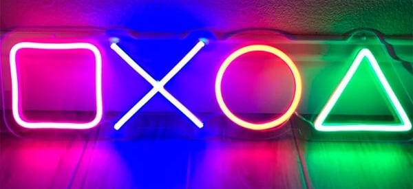 Как сделать неоновую вывеску Playstation