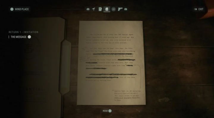Что такое страницы Рукописи в Alan Wake 2