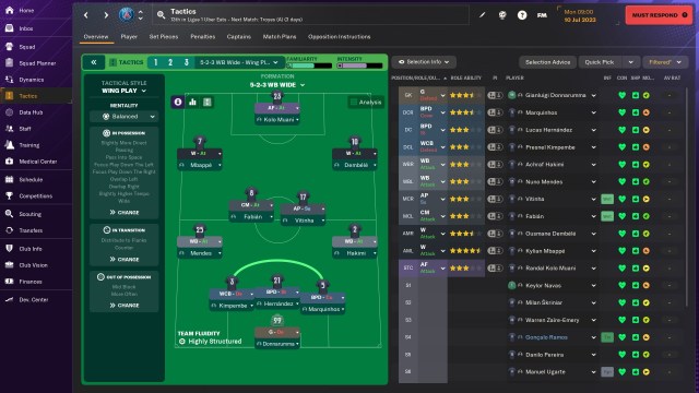 5-2-3 Игра на фланге и плавная контратака