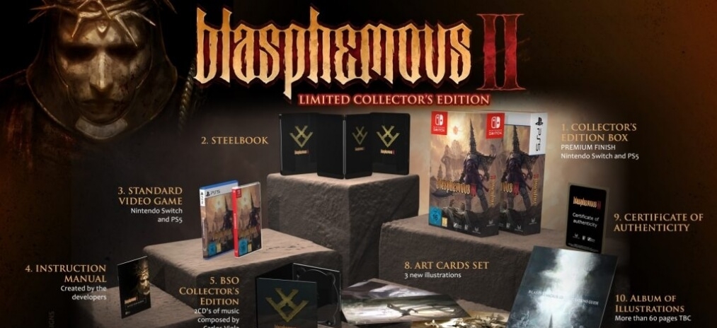 Представлено коллекционное издание Blasphemous 2 для PlayStation 5 и Nintendo Switch