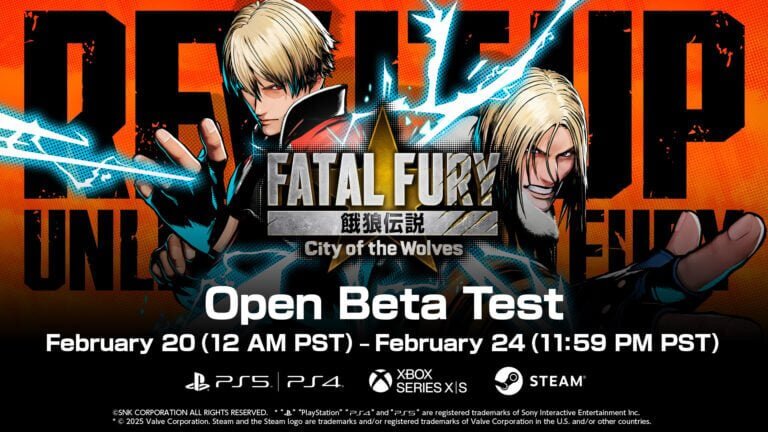 Открытое бета-тестирование Fatal Fury: City of the Wolves пройдёт с 20 по 24 февраля