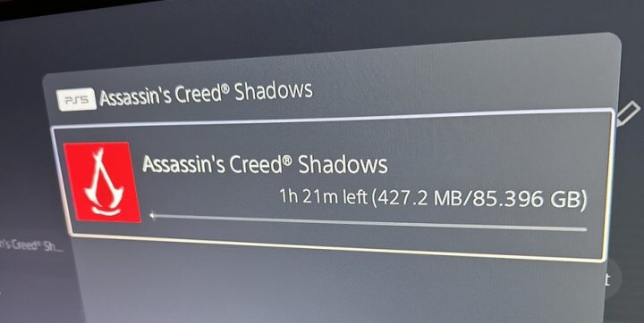 Сколько весит Assassin's Creed Shadows